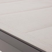 High aluminum sunbed with wheels Hilde coffee