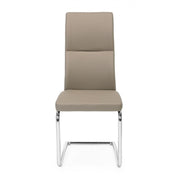 Chair in eco-leather Tortora THELMA 44x58x h104 cm