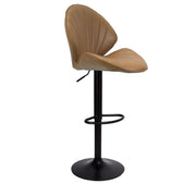 Elegant Tortora Adjustable Stool with Black Base for Your Space
