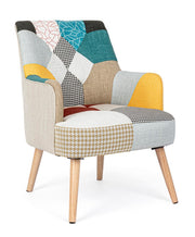 Galatea patchwork fabric armchair