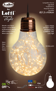 100 MicroLED Copper Bulb H34cm