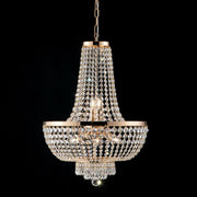 Imperial chandelier in iron and gold brass with eight lights stass 50x h74 cm