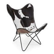 2x Buffalo black leather armchair 68x70x93h cm