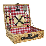 Countryside wicker picnic with barbeque accessories cm50x40h14
