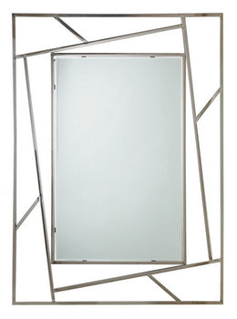 Rectangular Rayan mirror with frame 120x90 Cod.0732882