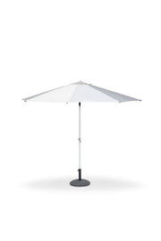 Umbrella with white aluminum central pole 3x3 m