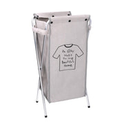 Folding gray fabric sack basketcm 29x33,5h66