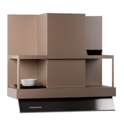 ETRA NO DRIP extractor hood in copper stainless steel 120 cm