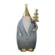 Gray gold metal Santa Claus cm7x4h16
