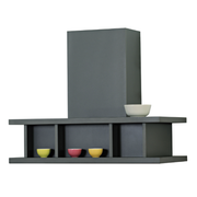 INDUSTRIAL STYLE extractor hood in burnished stainless steel 90 cm