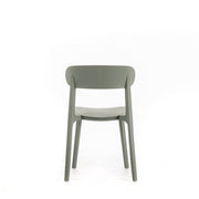Light gray polypropylene chair 48x52x77,5h cm