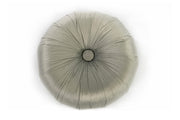 Gray metal velvet design pouf 36 x 36 x h 30 cm