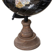 Globe in natural wood H 32 cm
