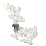 Plastic reindeer with white led cm56x17h49