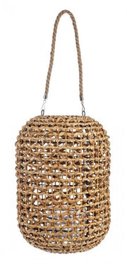Natural Eldore lantern with jute handle