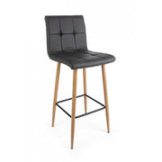 Bar Bruce dark gray eco-leather stool
