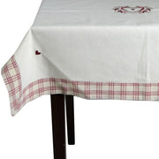Tablecloth red heart square cm100xh100x1,5