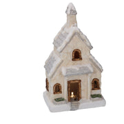 Cream resin house cm16x11h28