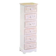 Andorra wooden cabinet 5 drawers cm29x23h81