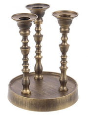 Kylie 3F Burnished C-Base Candelabra