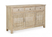 Sideboard 3 doors and 3 drawers in natural style wood