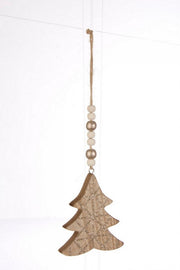 12x Glitter Pinecone Champagne Pendant