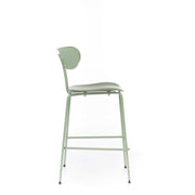 Polypropylene stool with green seat