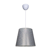 Conic pendant lamp ASZ0777 in gray fabric
