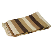 Beige brown striped cotton carpet kl-4440 cm120x190