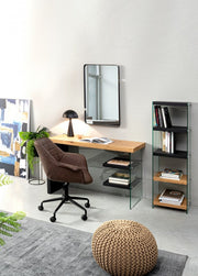 Woven dove gray pouf furnish design cm 50