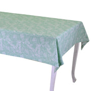Wild rose hem 2cm water green tablecloth cm140x180