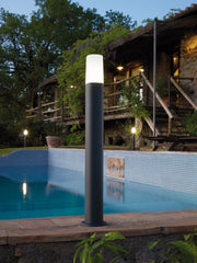 Outdoor Aluminum Die-Cast Lamp with Opal Diffuser - 175mm x 50mm - Maximum Power: 25W Graphite