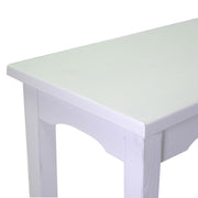 Nantes display table in square white wood
