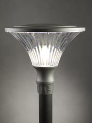 Outdoor Aluminum Die-Cast Lamp, Transparent Diffuser, 60mm Diameter, Max Height 160mm, IP65 Dove Grey