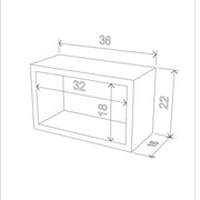 Rectangular picture Monroe wall decoration 36 x 18 x 22 h cm