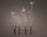 Light solar pole made of stable plastic 160cm