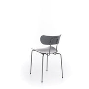 Polypropylene chair with gray seat