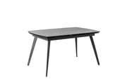 Extendable table with anthracite gray ceramic top 140/170/200x90x76h cm