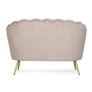 2 seater sofa with light gray velvet effect Giliola