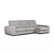 Duke gray sofa with reversible peninsula and bed function