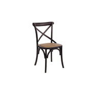 Retro Black Elm Cross chair