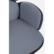 Office armchair with armrests in ARMSTRONG Dark Gray fabric 64x69 x h118.5 - 128 cm