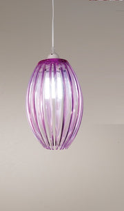 Metal Violet Lamp 18x18x28 cm