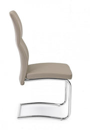 Chair in eco-leather Tortora THELMA 44x58x h104 cm