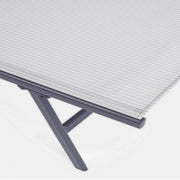 Arent cot in steel and with anthracite armrests cm 69h
