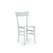 Chair in light gray lacquered wood 48x39x80h cm