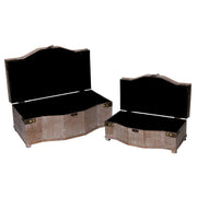 Rectangular brown wooden box 1-2 cm36x20,5h14,5