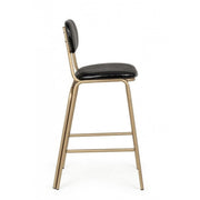 Addy black vintage bar stool 41x51x100h cm
