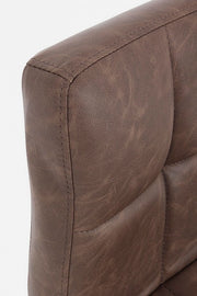 Greyson brown faux leather vintage bar stool 42 x 51 x 92 cm