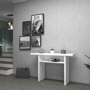 Folding console table White Larch IKEBANA 120x40x h76 cm